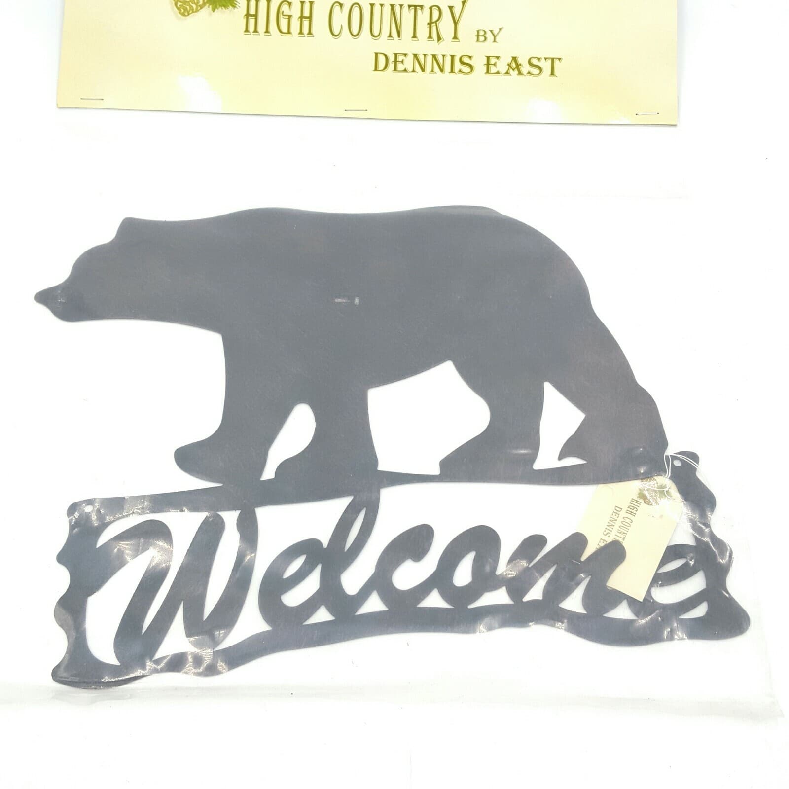 Bear Welcome Plaque Log Cabin Lodge Wilderness High Country Dennis East - Thumbnail 3