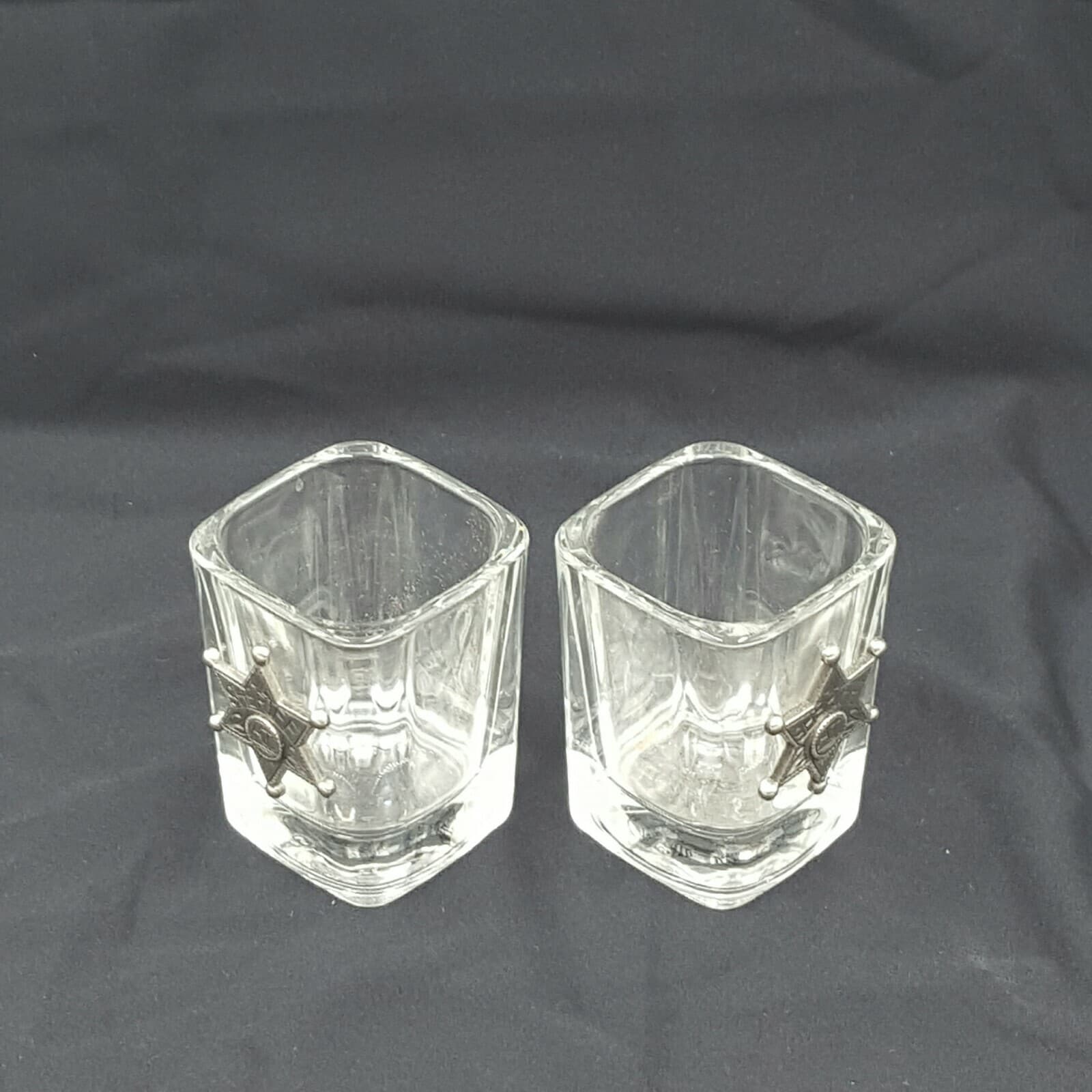 Sheriff Themed Shot Small Glasses Candle Holders Kitchen Dinning New - Thumbnail 6