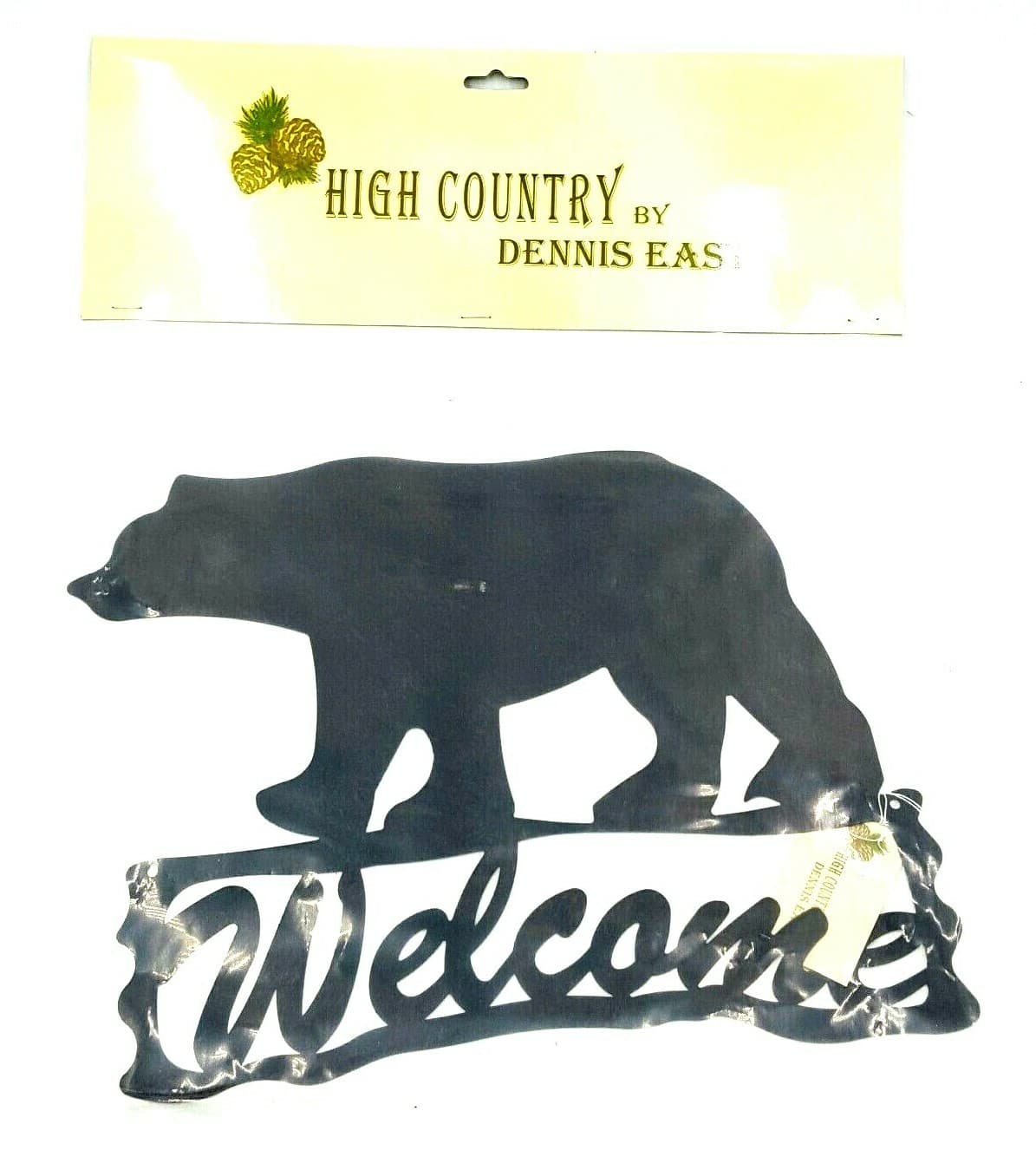 Bear Welcome Plaque Log Cabin Lodge Wilderness High Country Dennis East - Thumbnail 4