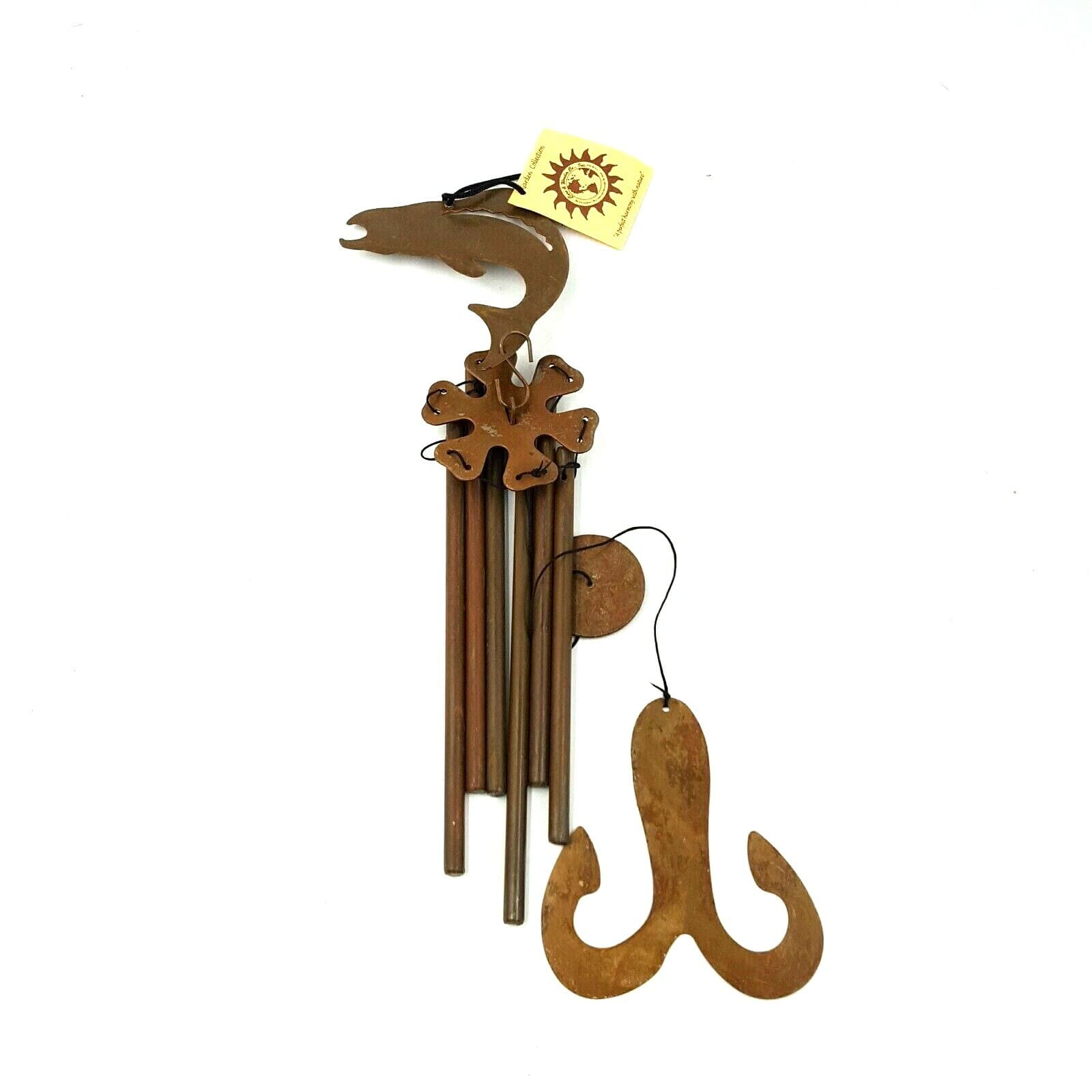 Metal Fish Themed Wind Chime Garden Collection Care And Wonder Inc. New - Thumbnail 2