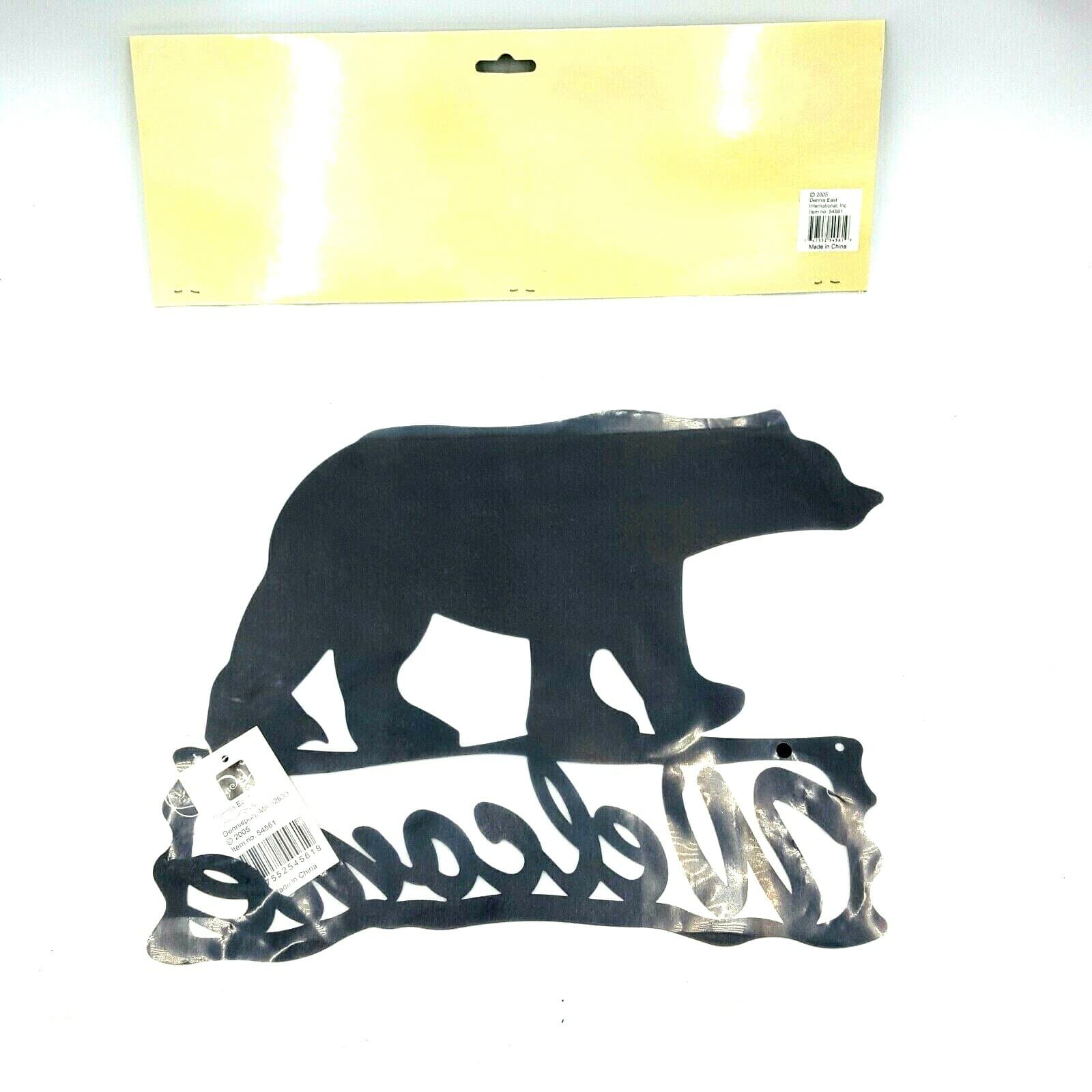 Bear Welcome Plaque Log Cabin Lodge Wilderness High Country Dennis East - Thumbnail 5