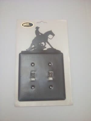 Horse Cowboy Double Light Switch Cover Plate Western Rustic Cabin Decor New - Thumbnail 5