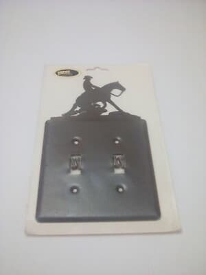Horse Cowboy Double Light Switch Cover Plate Western Rustic Cabin Decor New - Thumbnail 6