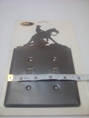 Horse Cowboy Double Light Switch Cover Plate Western Rustic Cabin Decor New - Thumbnail 8