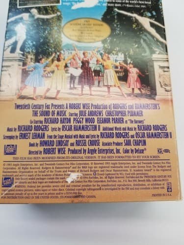 THE SOUND OF MUSIC Vhs Video Tape 1965 Julie Andrews Musical 1996 Golden Anniv - Thumbnail 5