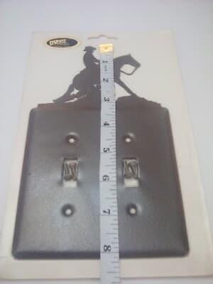 Horse Cowboy Double Light Switch Cover Plate Western Rustic Cabin Decor New - Thumbnail 7