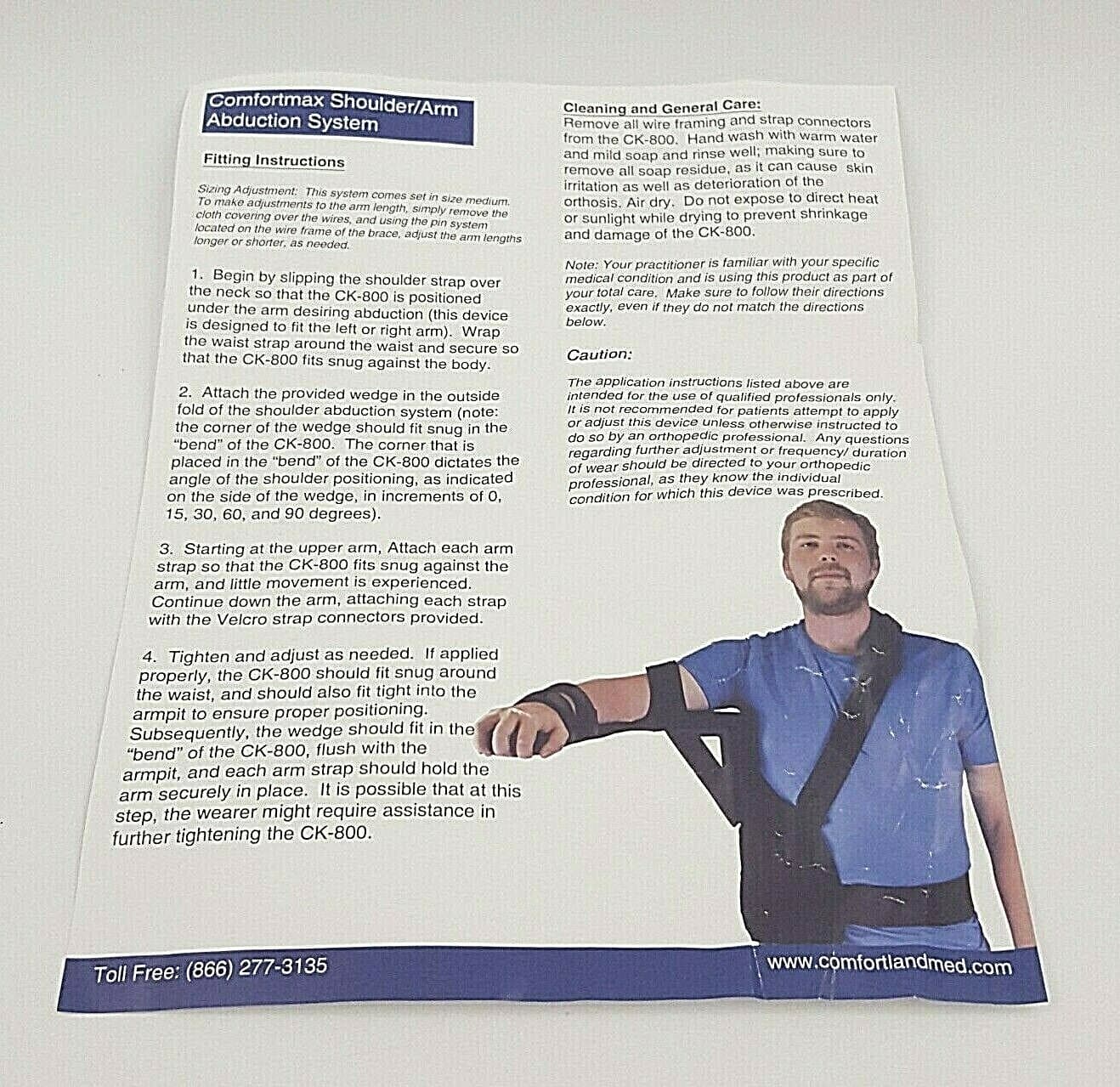Comfortmax Shoulder Arm Abduction System CK-800 Universal and Adjustable Size - Thumbnail 4