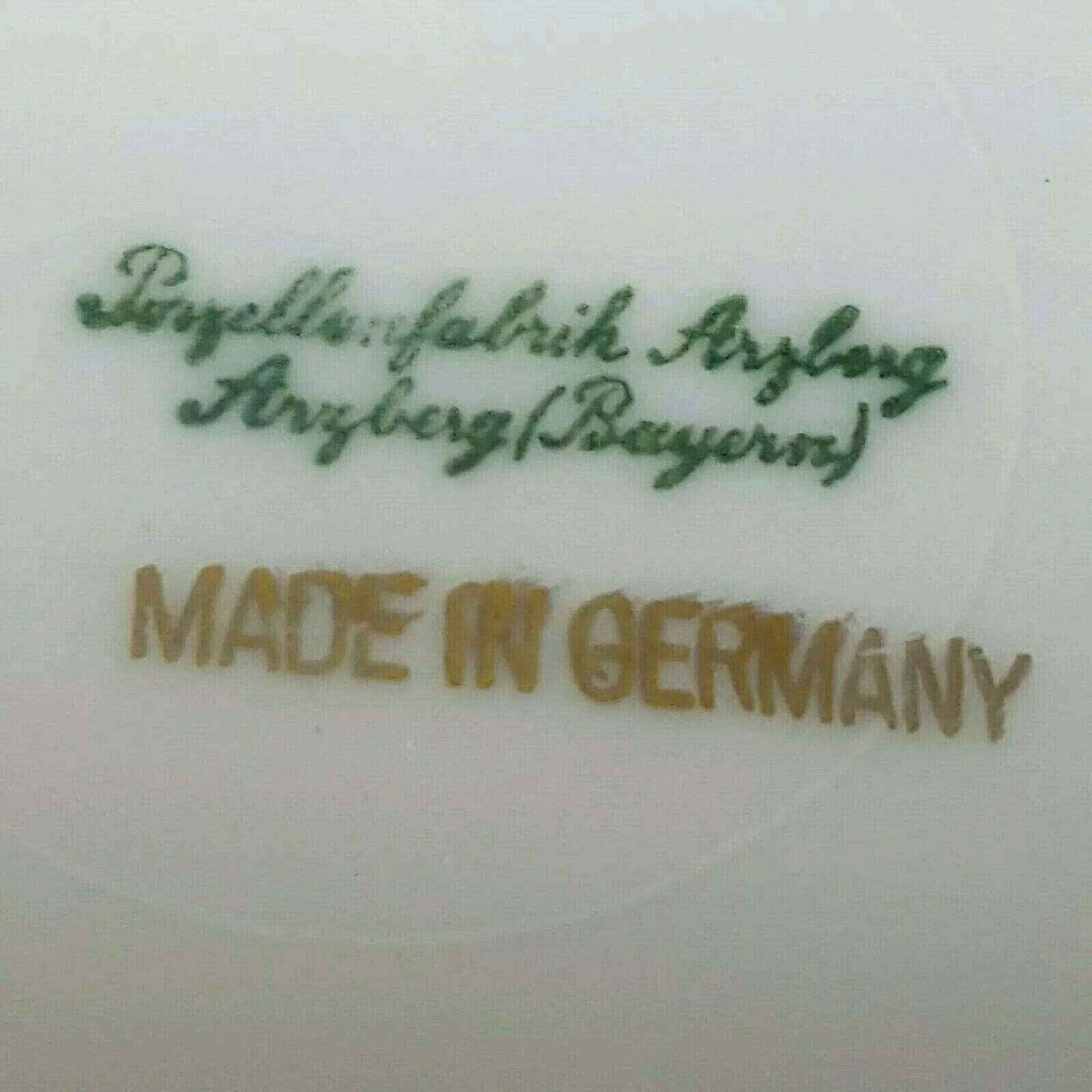 Porzellanfabrik Arzberg Bayern Collector Plate Flowers Roses Collectible 1953 C3 - Thumbnail 12