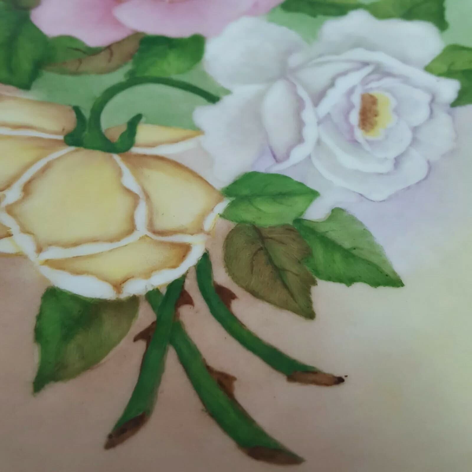 Porzellanfabrik Arzberg Bayern Collector Plate Flowers Roses Collectible 1953 C3 - Thumbnail 9