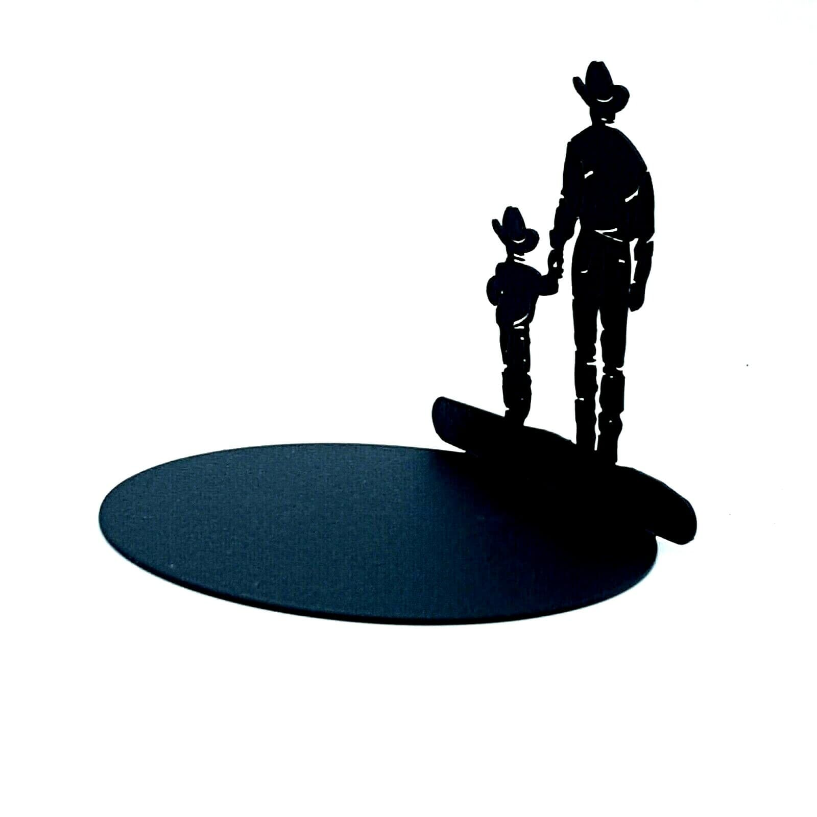 Gift Rustic Decor Father Son Candle Holder Cowboys Love Memories - Thumbnail 12