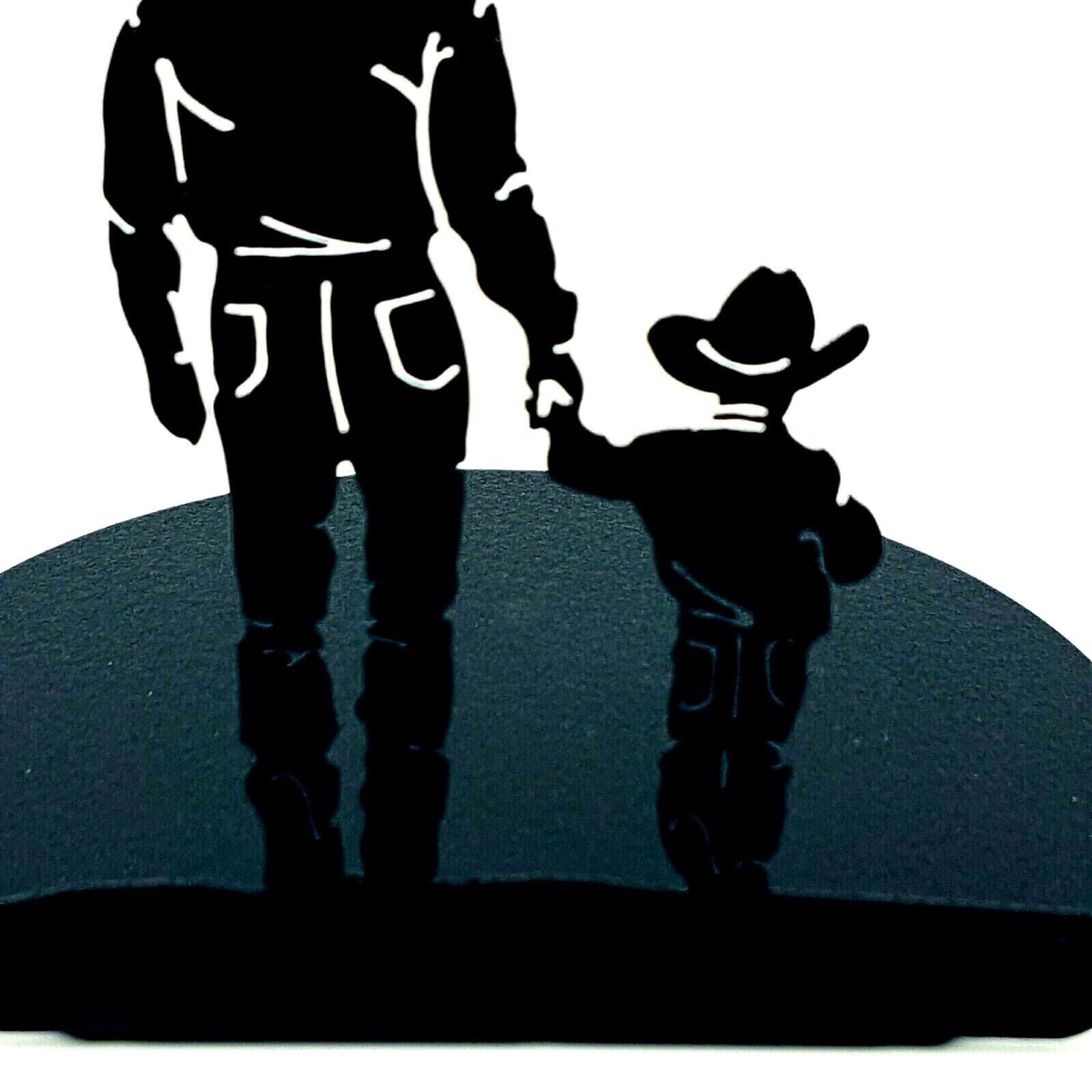 Gift Rustic Decor Father Son Candle Holder Cowboys Love Memories - Thumbnail 10