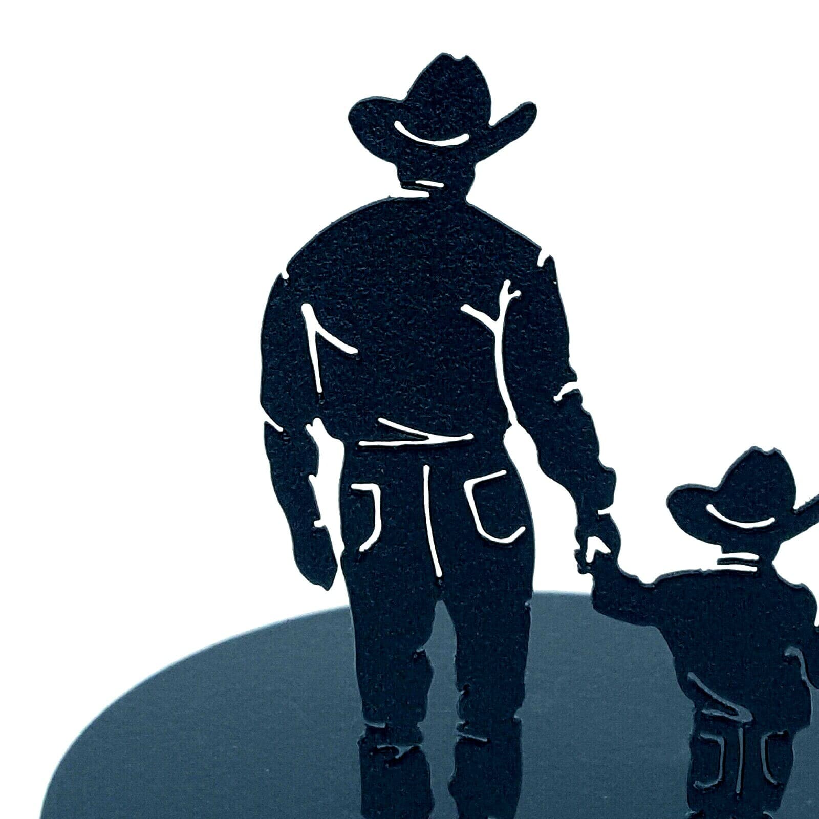 Gift Rustic Decor Father Son Candle Holder Cowboys Love Memories - Thumbnail 9