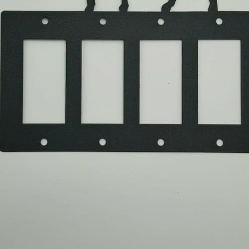 Wildlife Elk Black Quadruplet Switch Toggle Plates Country Western Cabin Lodge - Thumbnail 5