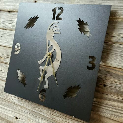 KoKo Rustic Western Wall Clock Home Accent Decor Metal Lazart Cabin Lodge Ranch - Thumbnail 8