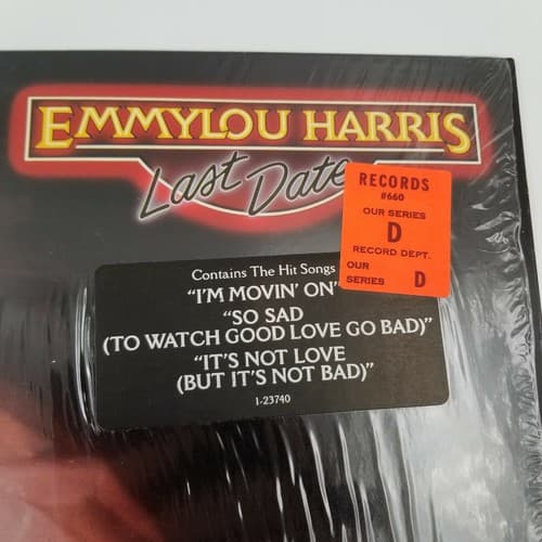 Emmylou Harris Last Date Vinyl Record Vintage LP Warner Bros I'm Movin' On' - Thumbnail 3