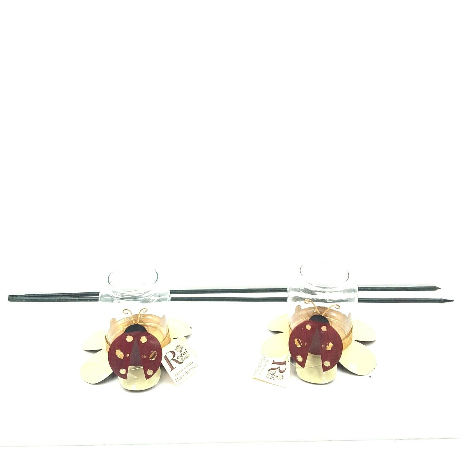 Ladybug Garden Light Regal Art & Gifts Handcrafted Home Accents Yard Indonesia - Thumbnail 3