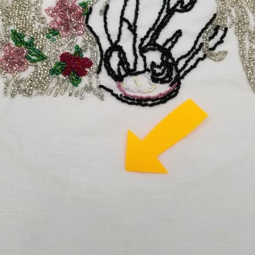 Hand Crafted Bead Work Horse Pink Flowers Beading Beaded Hand Made Craft - Thumbnail 9