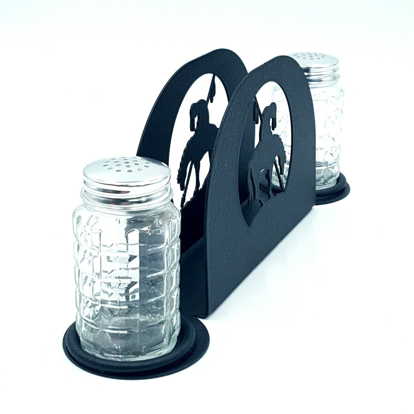 Gift Rustic Home Kitchen Salt Pepper Shakers Napkin End Of The Trail - Thumbnail 3