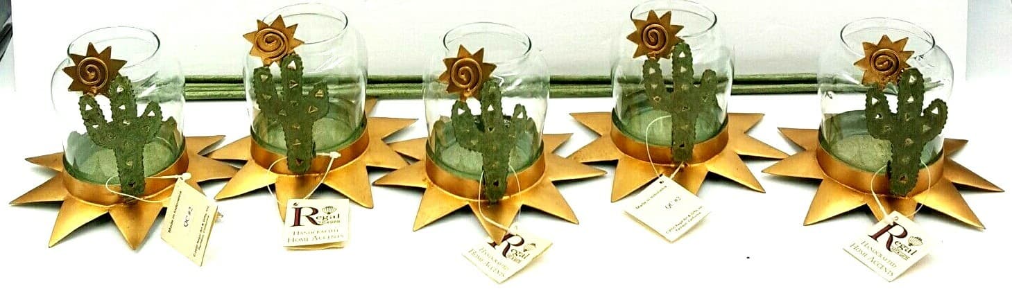 Cactus Garden Light Regal Art & Gifts Handcrafted Home Accents Yard Indonesia - Thumbnail 3