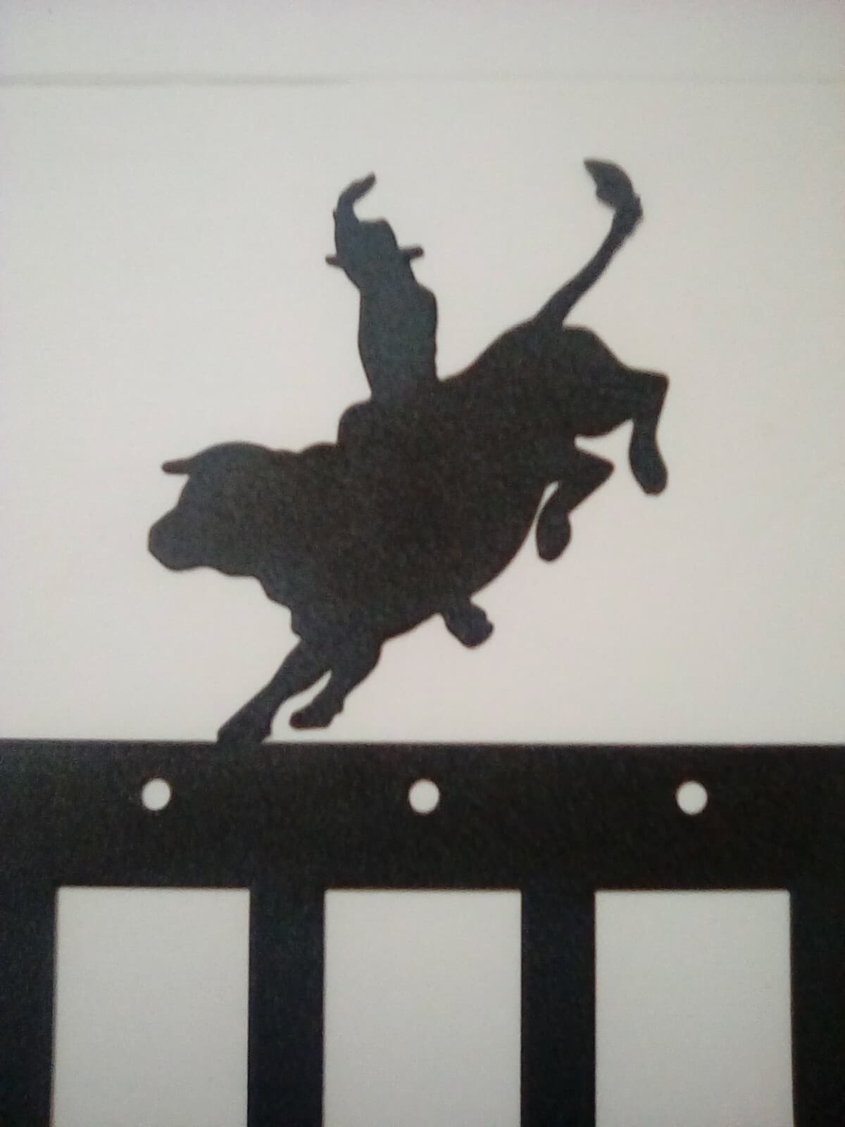 Toggle Outlet Cover Cowboy Bull Riding Rodeo Country Metal Farm Ranch Lodge - Thumbnail 3