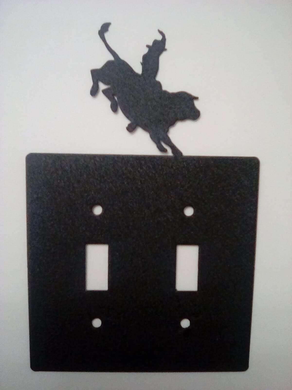 Switch Plate Cover Cowboy Bull Riding Rodeo Metal Country Ranch Cabin Ranch - Thumbnail 7