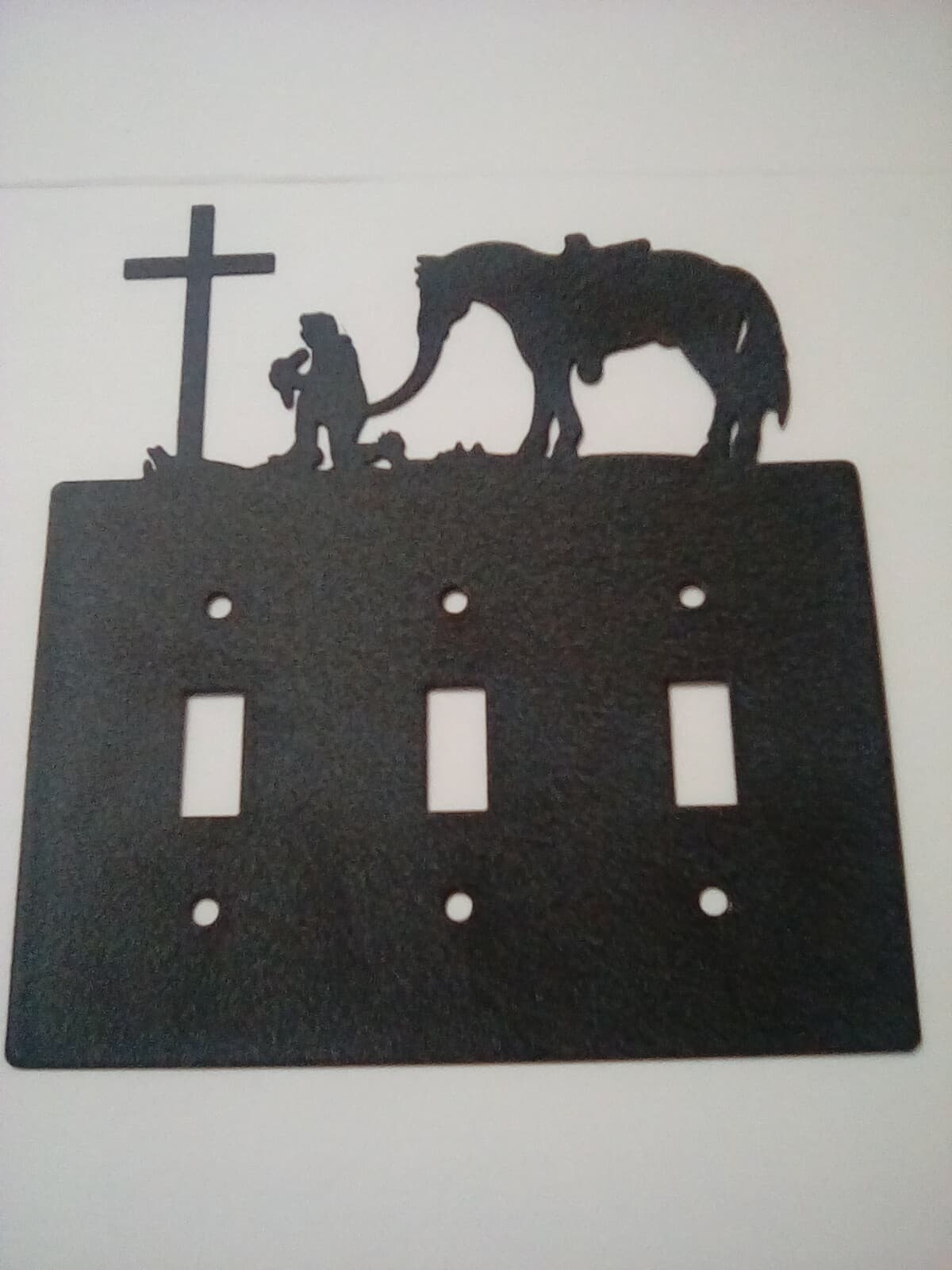 Switch Plate Covers Cowboy Horse Kneeling Praying Cross Country Ranch Cabin - Thumbnail 6