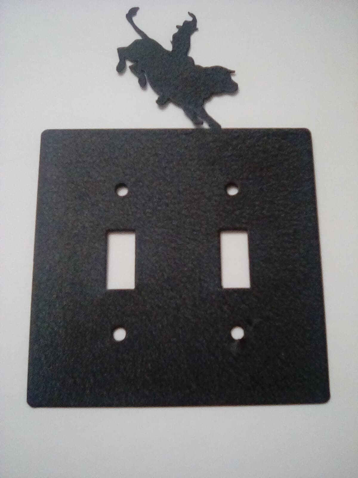 Switch Plate Cover Cowboy Bull Riding Rodeo Metal Country Ranch Cabin Ranch - Thumbnail 6