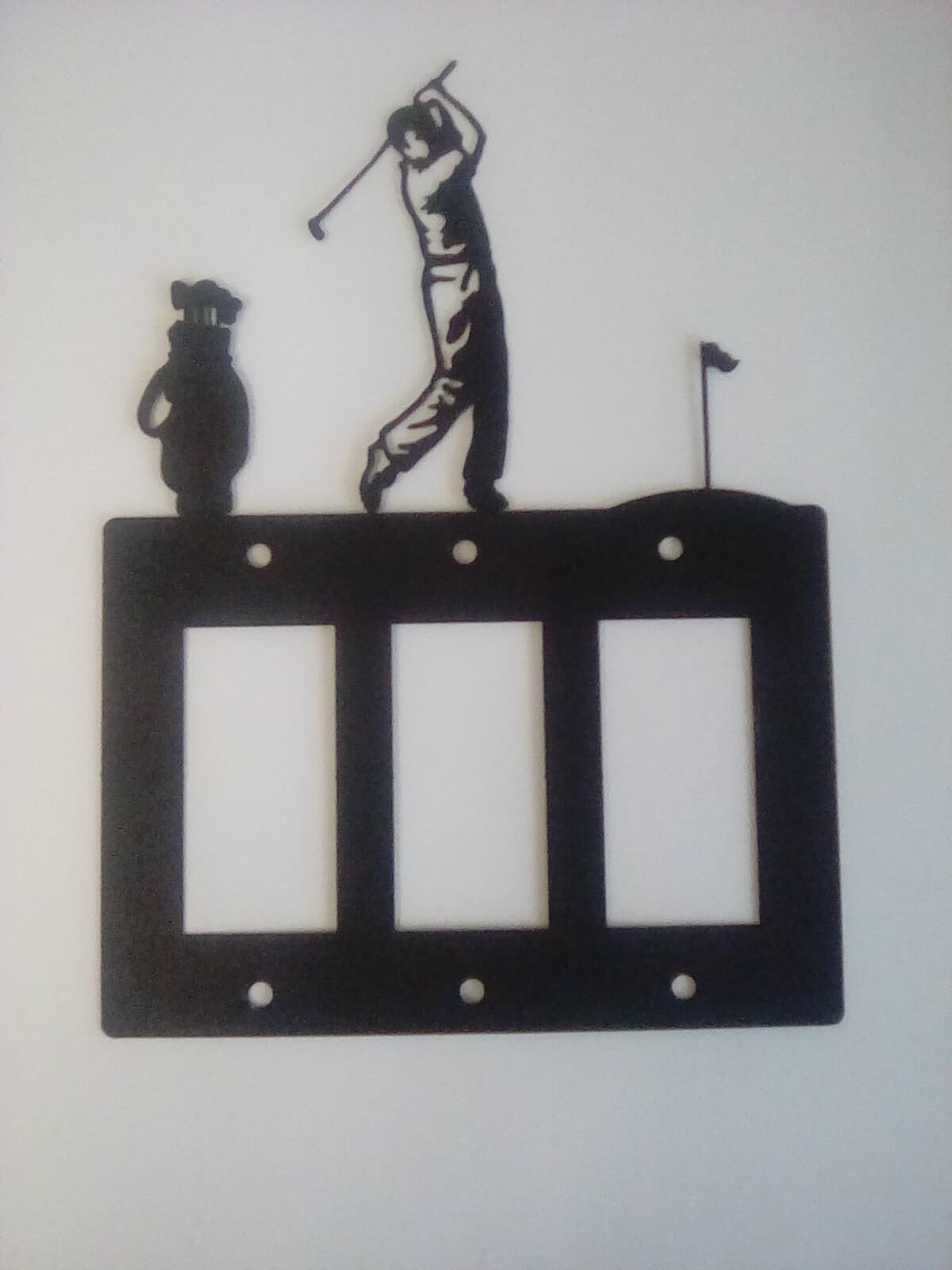 Golfer Golf Golfing Man Swing Outlet Covers Metal Sports Golf Clubs