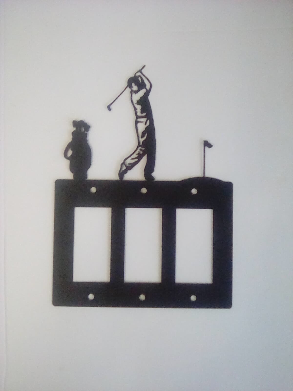 Golfer Golf Golfing Man Swing Outlet Covers Metal Sports Golf Clubs - Thumbnail 2
