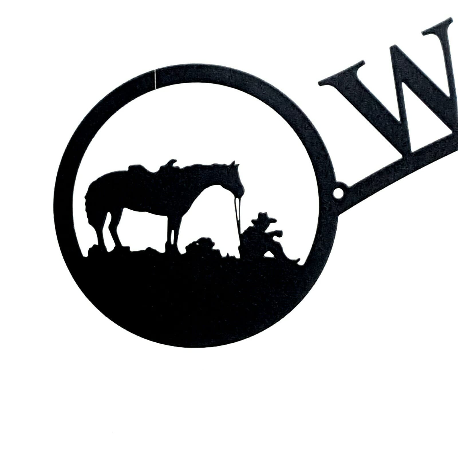 Rustic Home Decor Cowboy Life Themed Welcome Signs Metal Lodge Cabin Horse - Thumbnail 10