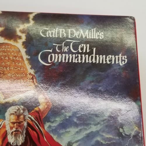The Ten Commandments VHS HI-FI Stereo 2-Tape Set Cecil B Milles Used Paramount - Thumbnail 2