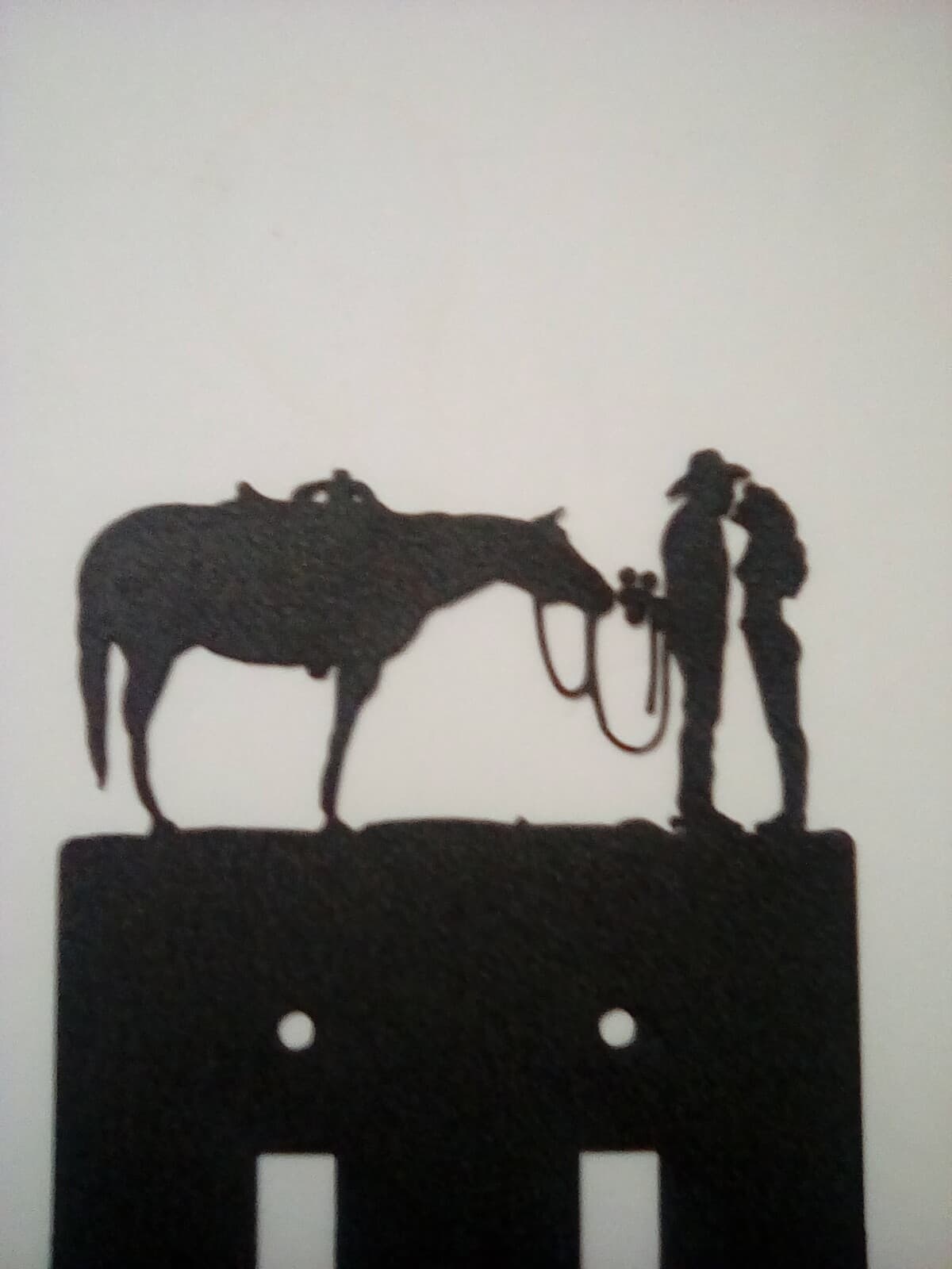 Double Switch Plate Cover Cowboy Lady Love County Ranch Lodge Cabin Rustic New - Thumbnail 3