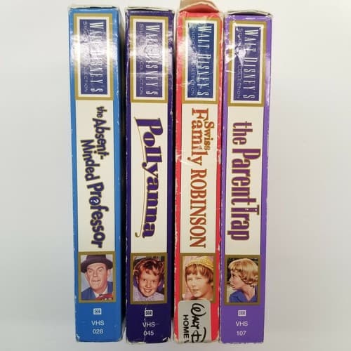 Walt Disney's Studio Film Collection 4 VHS Movies Used