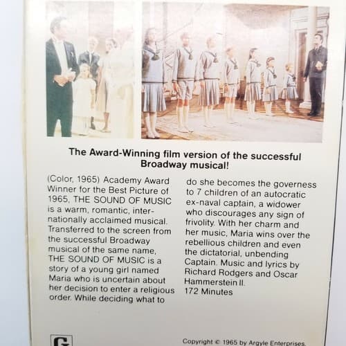 The Sound of Music CBS FOX Video Christopher Plummer 2 VHS Tape Set Hi Fi Stereo - Thumbnail 6