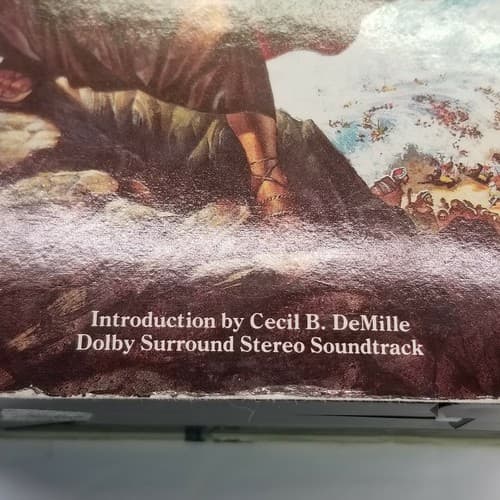 The Ten Commandments VHS HI-FI Stereo 2-Tape Set Cecil B Milles Used Paramount - Thumbnail 3