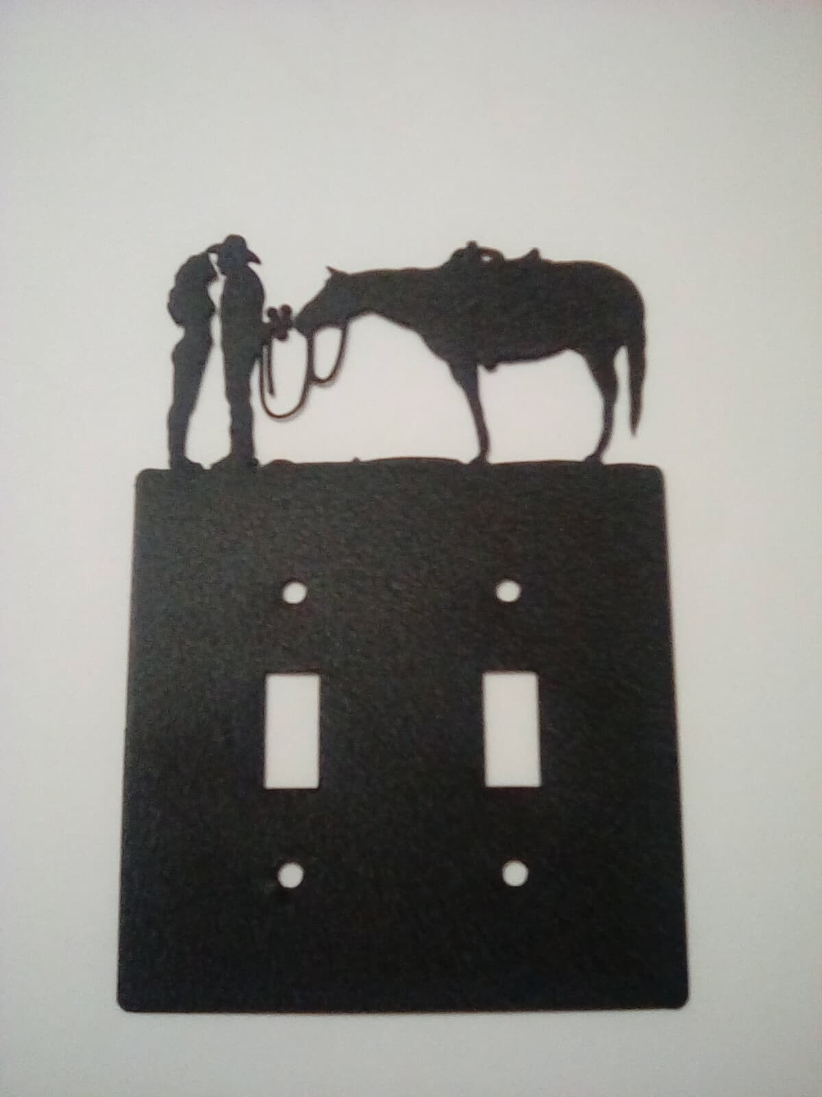 Double Switch Plate Cover Cowboy Lady Love County Ranch Lodge Cabin Rustic New - Thumbnail 5