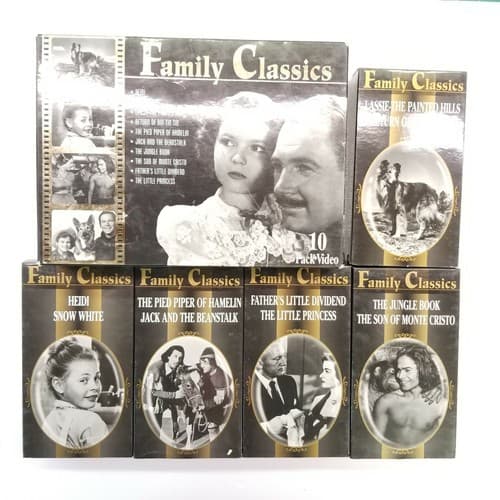 Family Classics 10 Pack Video Tapes Recorded In EP Mode Used - Thumbnail 12