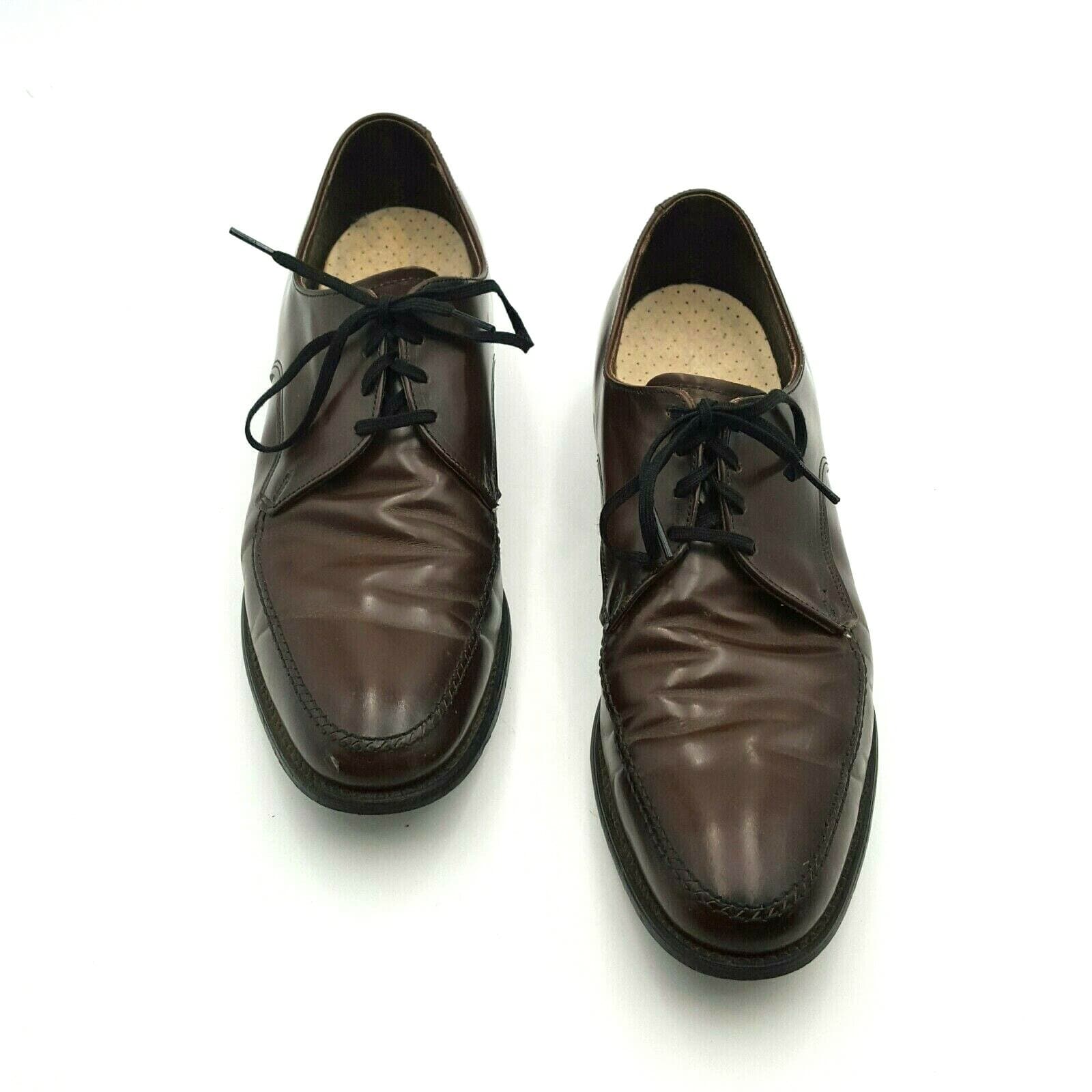 Goodyear Size 13 Men's Brown Leather Dress Formal Shoe Velvet Eez Vintage? - Thumbnail 3