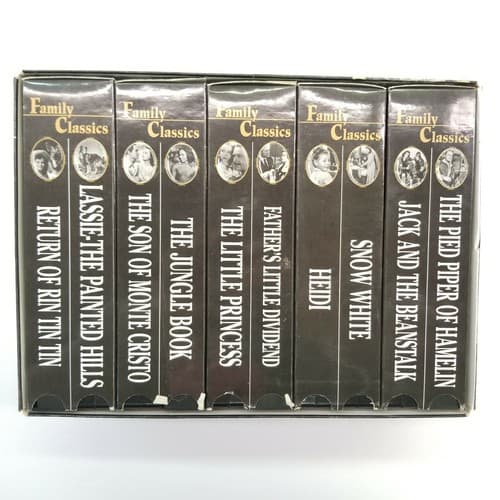 Family Classics 10 Pack Video Tapes Recorded In EP Mode Used - Thumbnail 2