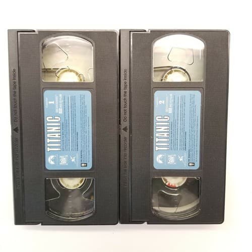 Titanic VHS 2 Tape Set Digitally Mastered Best Picture Leonardo DiCaprio - Thumbnail 11