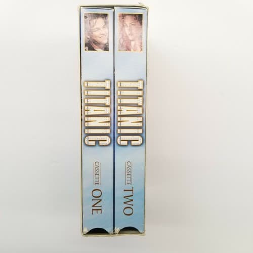Titanic VHS 2 Tape Set Digitally Mastered Best Picture Leonardo DiCaprio - Thumbnail 9