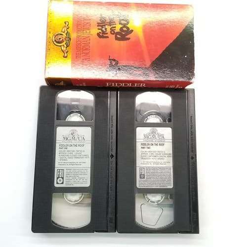 Fiddler on the Roof MGM Home Video 2 VHS Set Used 3 Time Academy Award - Thumbnail 9