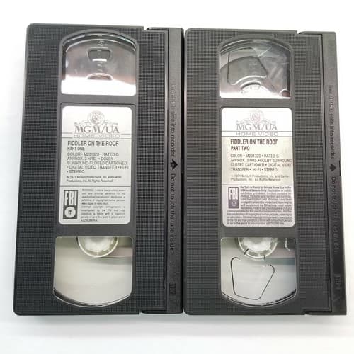 Fiddler on the Roof MGM Home Video 2 VHS Set Used 3 Time Academy Award - Thumbnail 8