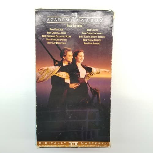 Titanic VHS 2 Tape Set Digitally Mastered Best Picture Leonardo DiCaprio - Thumbnail 6