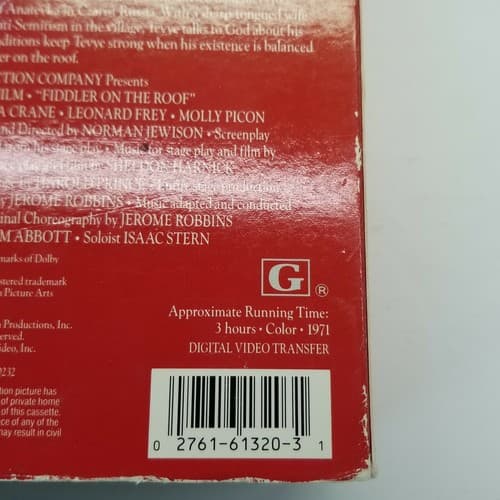 Fiddler on the Roof MGM Home Video 2 VHS Set Used 3 Time Academy Award - Thumbnail 6