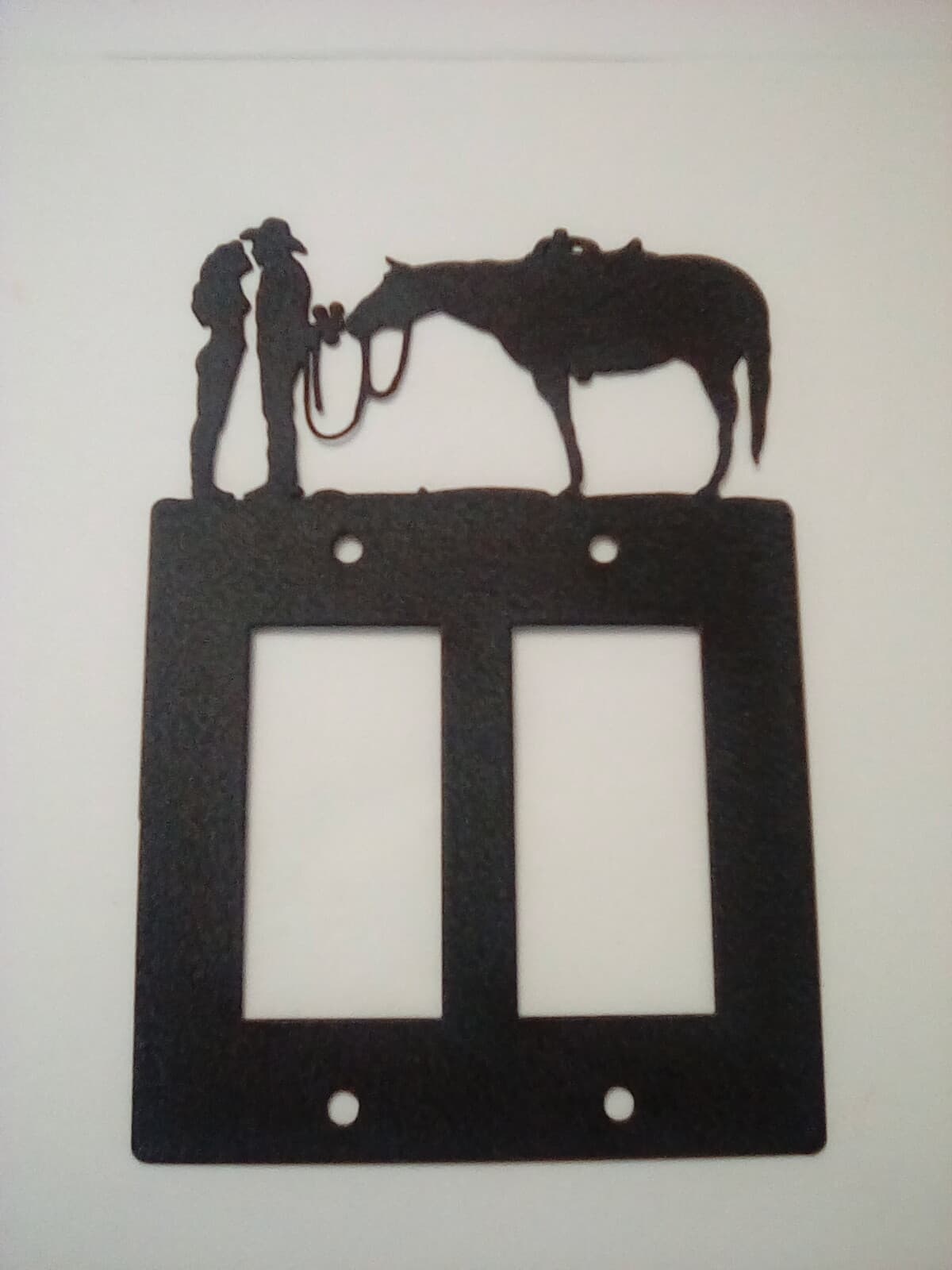 Double Toggle Plate Cover Cowboy Lady Love County Ranch Lodge Cabin Rustic New - Thumbnail 5