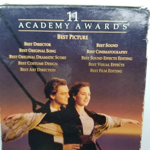 Titanic VHS 2 Tape Set Digitally Mastered Best Picture Leonardo DiCaprio - Thumbnail 7