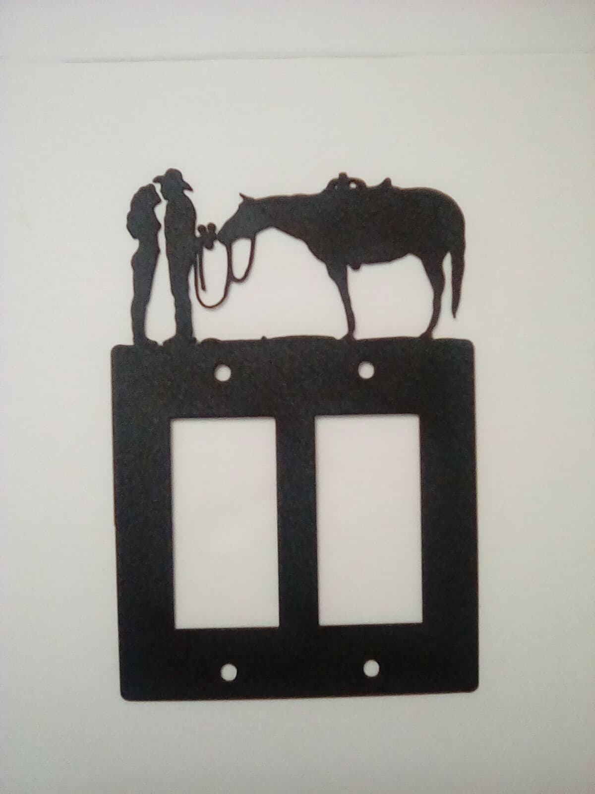 Double Toggle Plate Cover Cowboy Lady Love County Ranch Lodge Cabin Rustic New - Thumbnail 6