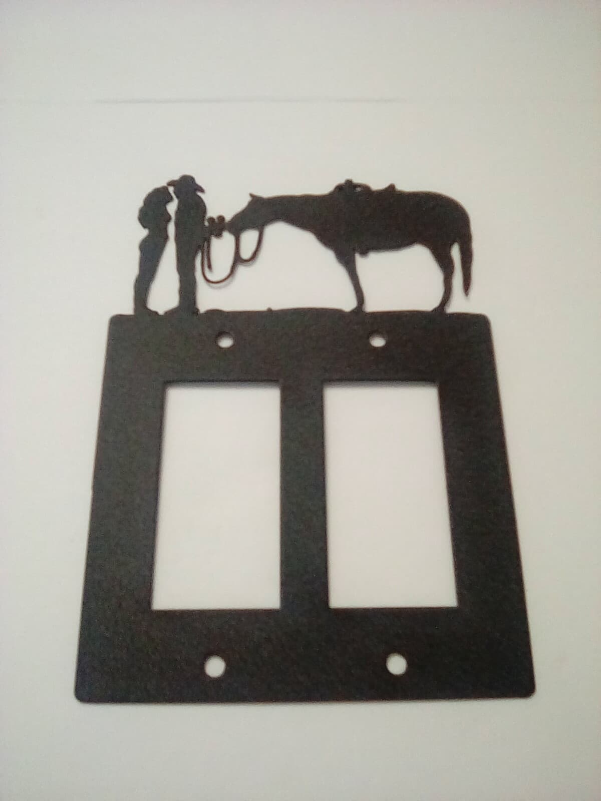 Double Toggle Plate Cover Cowboy Lady Love County Ranch Lodge Cabin Rustic New - Thumbnail 7