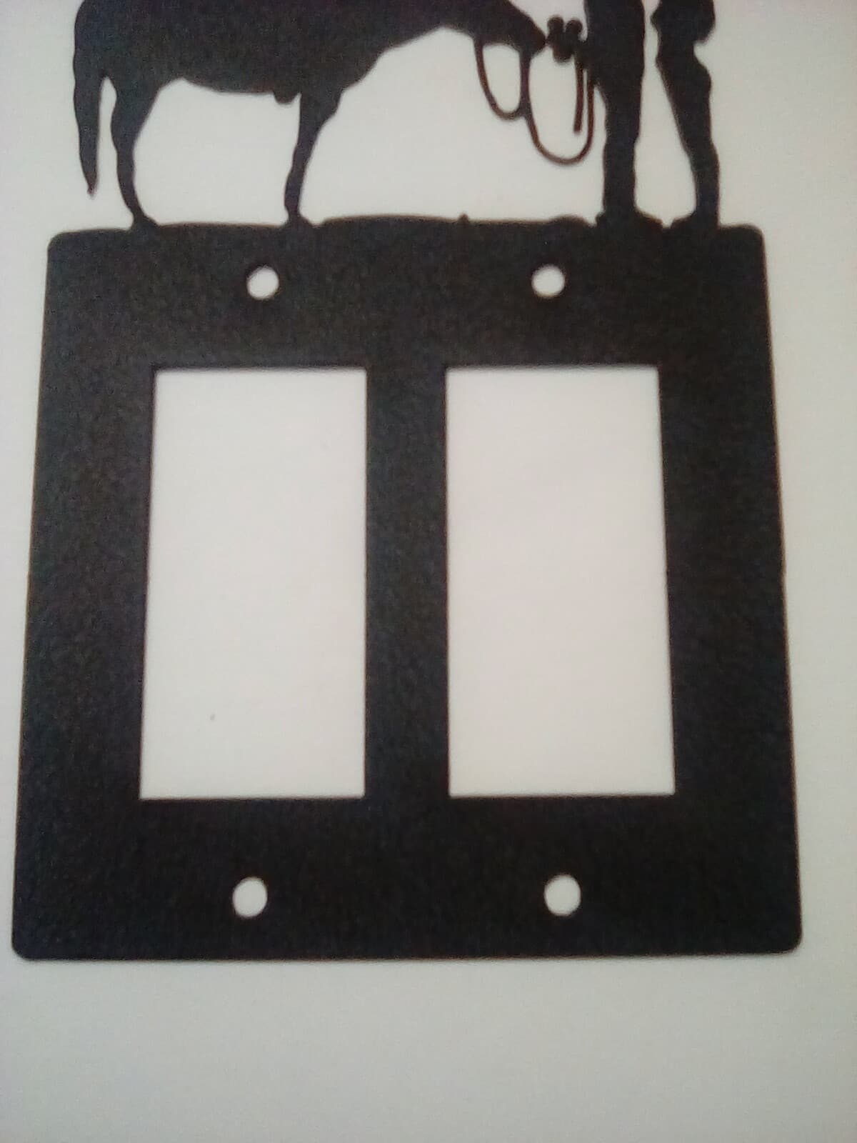 Double Toggle Plate Cover Cowboy Lady Love County Ranch Lodge Cabin Rustic New - Thumbnail 4